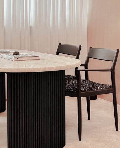 [NEW] Thierry Travertine Dining Table