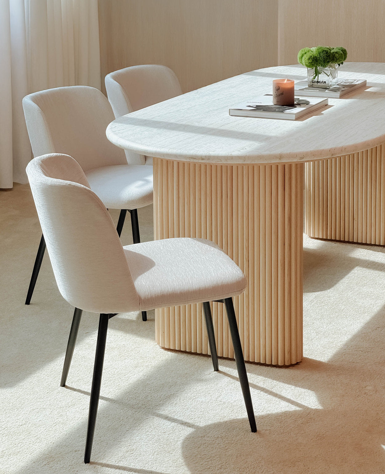 [NEW] Thierry Travertine Dining Table
