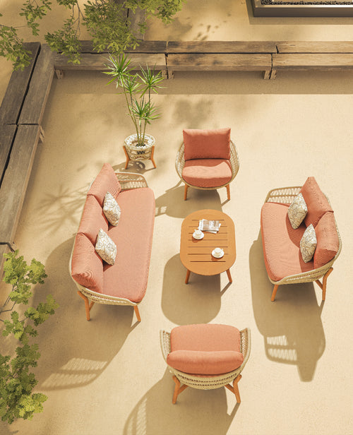Vasca 4-Piece Outdoor Sofa & Lounge Chair Set
