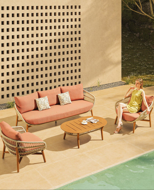 Vasca 4-Piece Outdoor Sofa & Lounge Chair Set