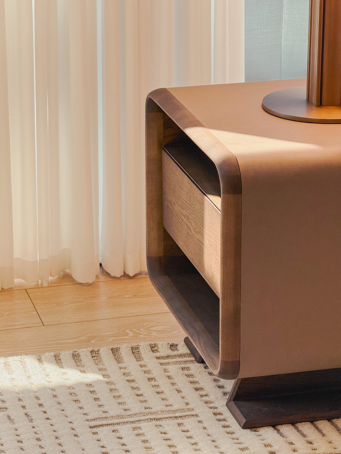 [NEW] WAFT Side Table - Modern Wooden Nightstand with Storage - Walnut