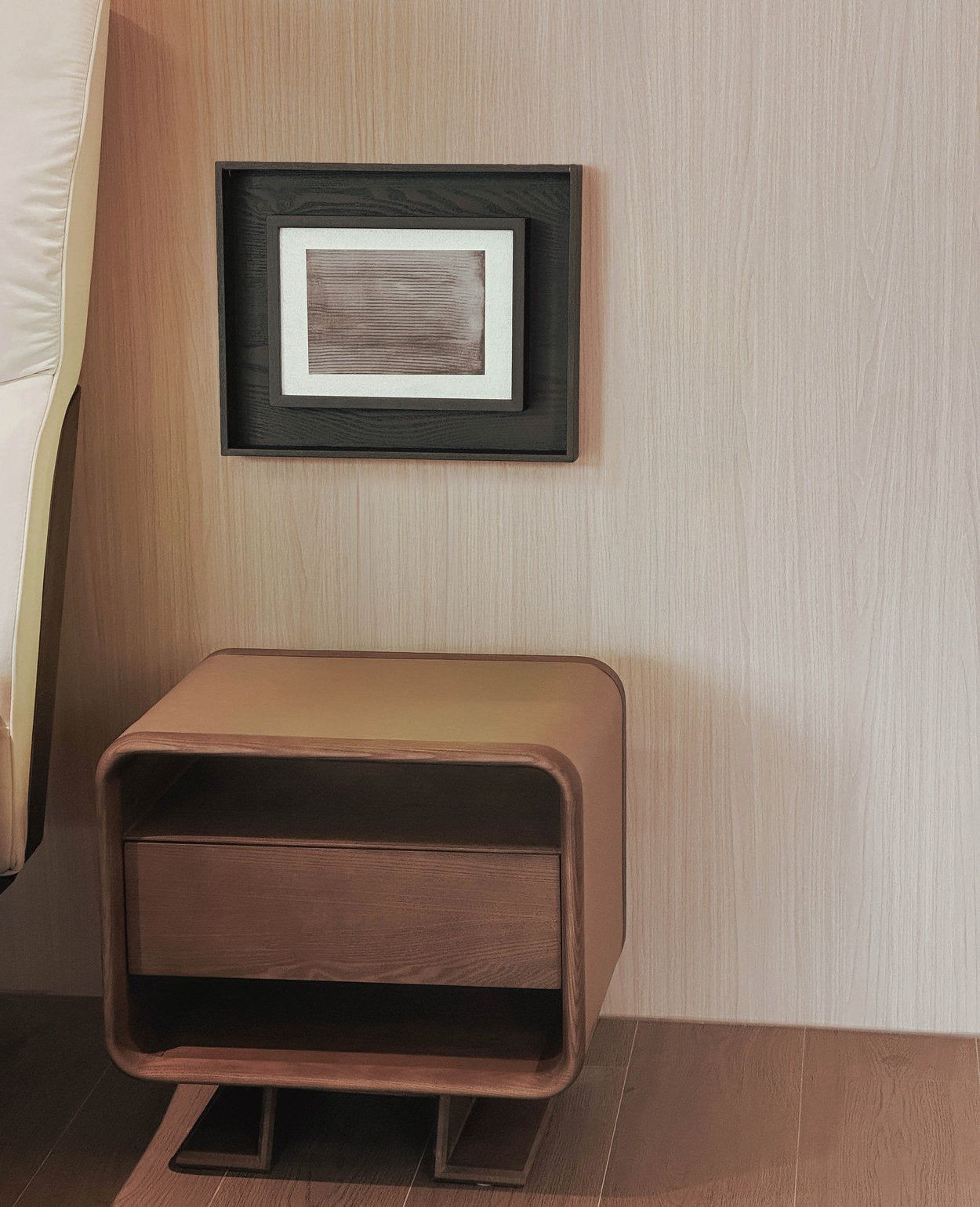 [NEW] WAFT Side Table - Modern Wooden Nightstand with Storage - Walnut