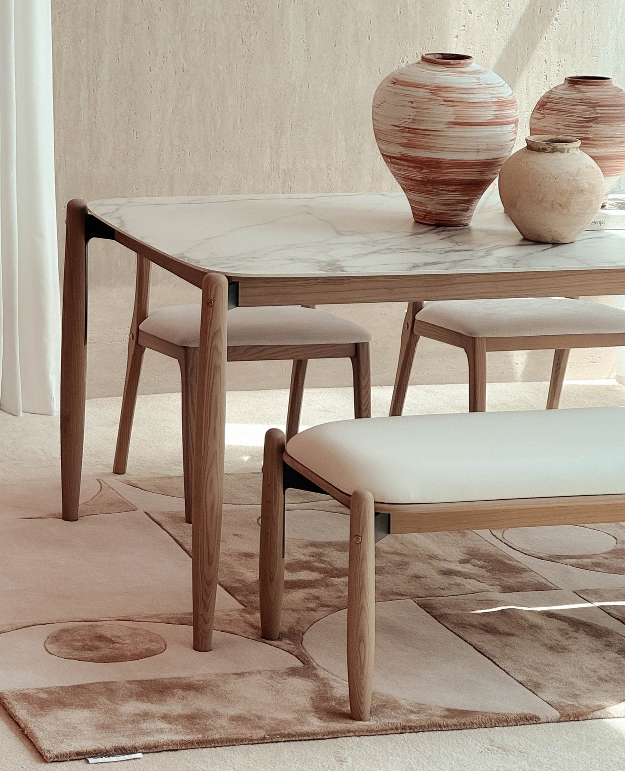 Walsh Dining Bench - Whitewash