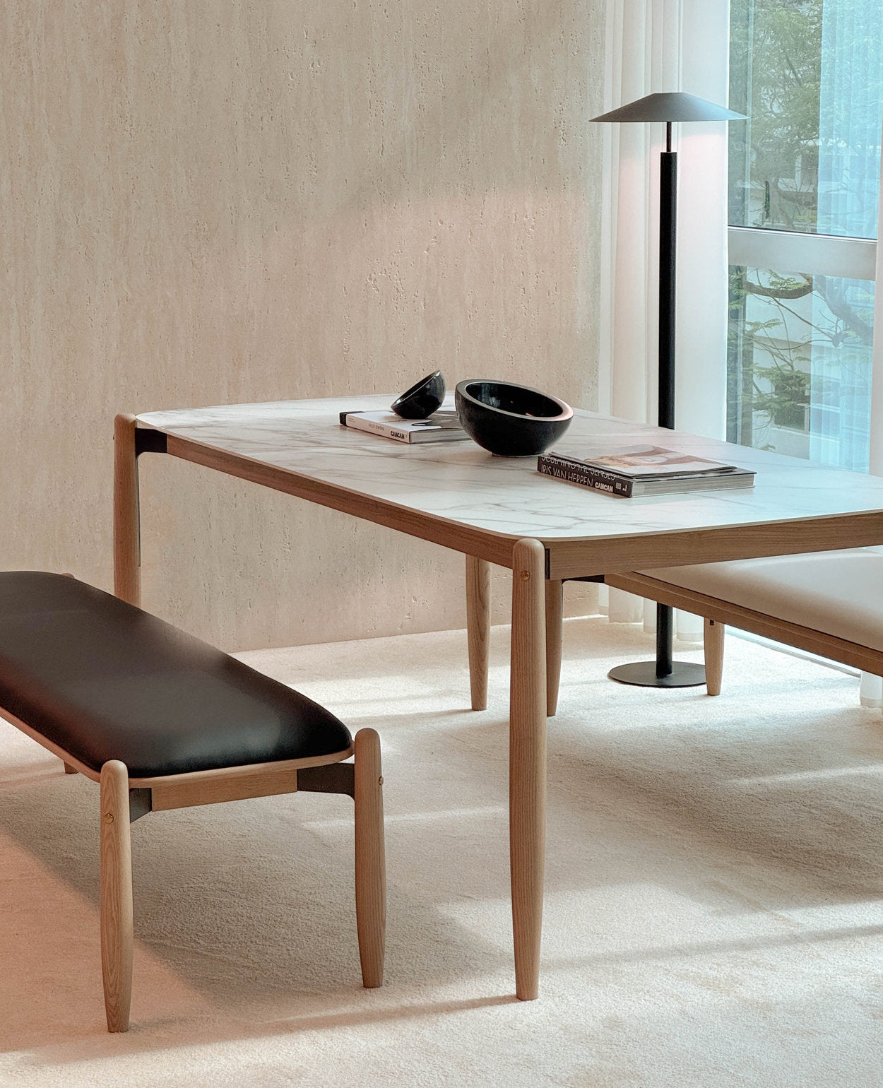 Walsh Dining Bench - Whitewash