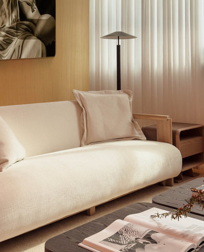 [NEW] WAFT Side Table-Modern Wooden Nightstand with Storage - Whitewash