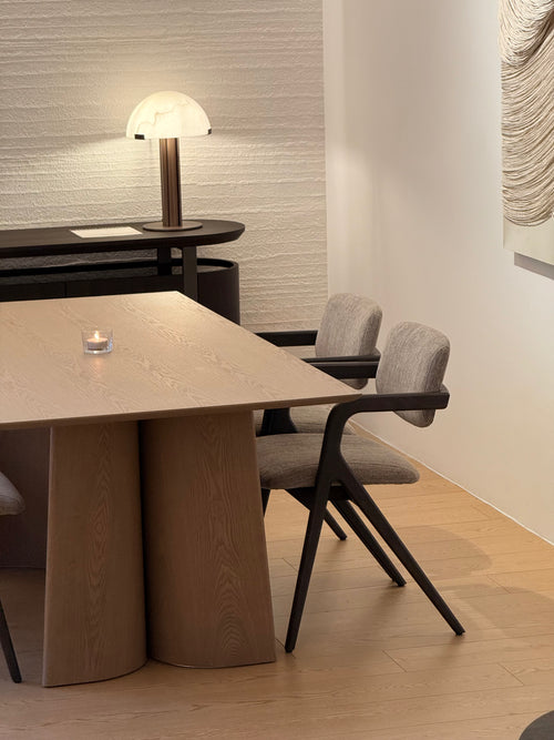 Brahm Dining Table - Whitewash