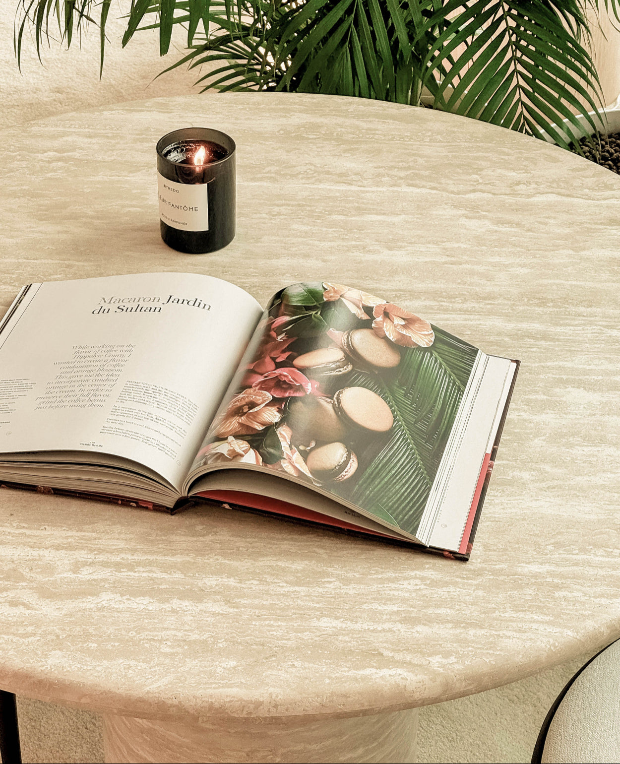 Kloss Travertine Round Dining Table