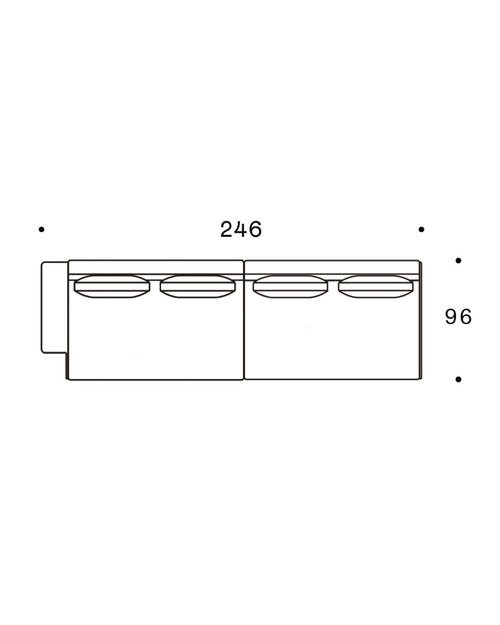 Cosmo Modular Sofa - 246 × 96cm