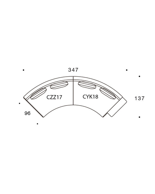 Cosmo Modular Sofa - 347 × 137cm