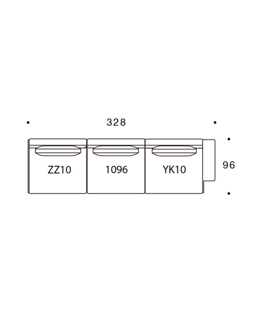 Cosmo Modular Sofa - 328 × 96cm