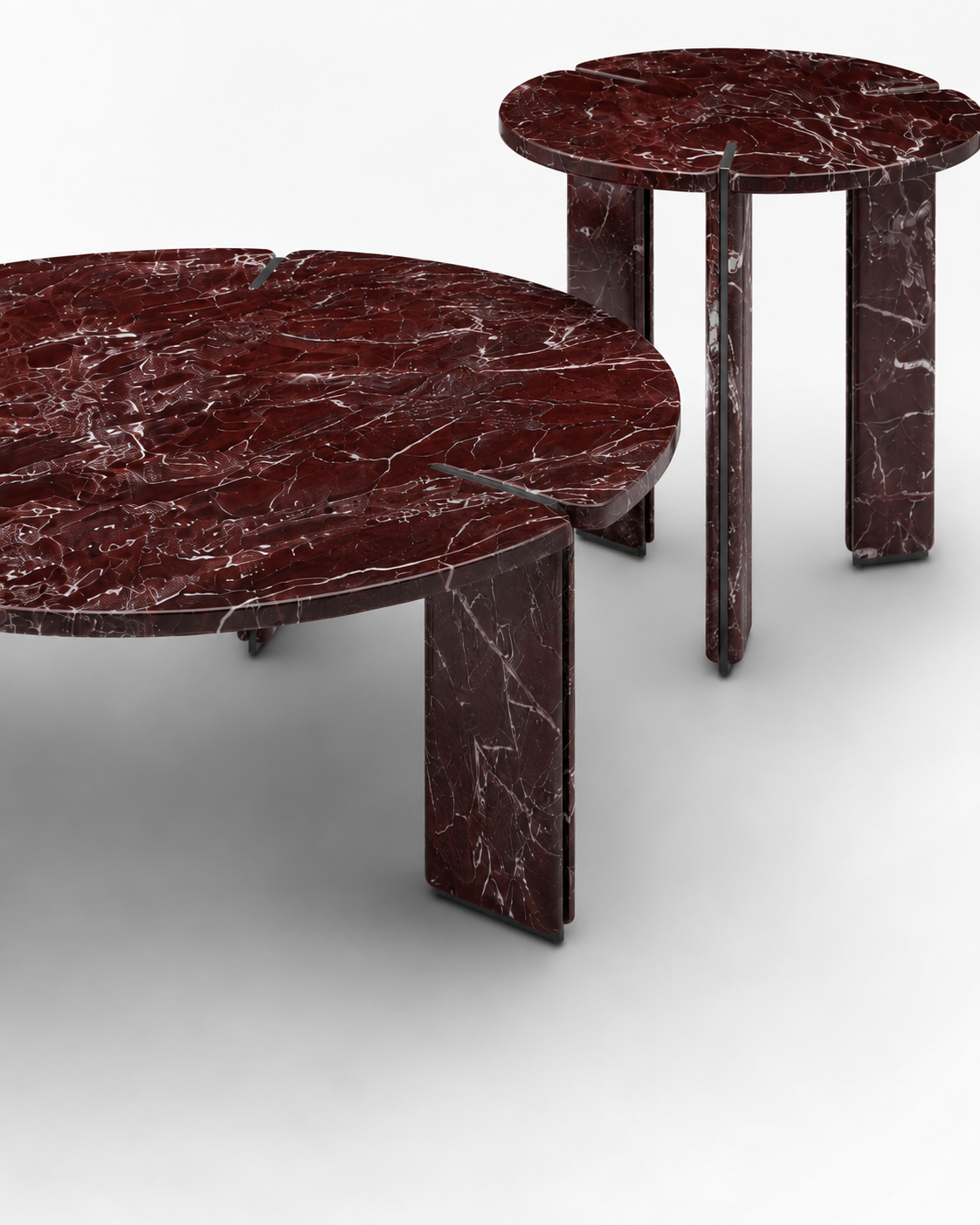 Pantheon Coffee Table - Rosso Levanto