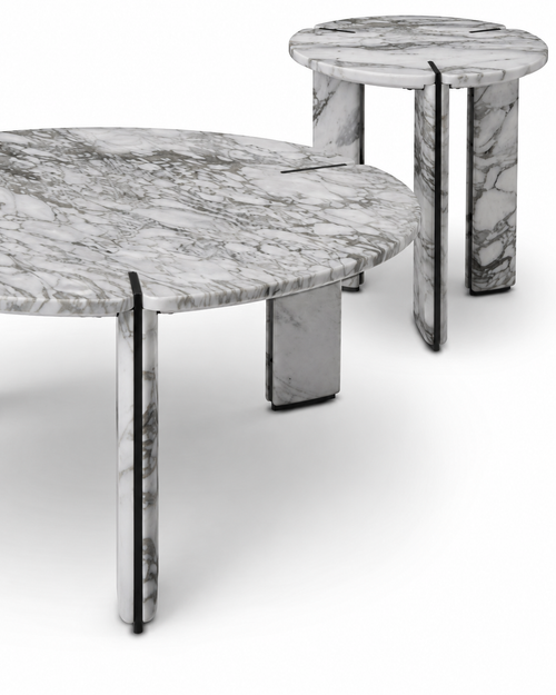 Pantheon Coffee Table - White Arabescato