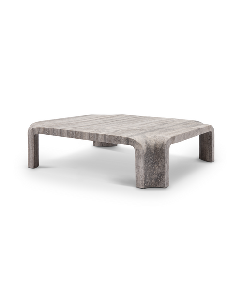 Cascade Coffee Table - Silver Travertine