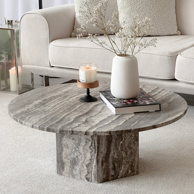 travertine coffee table